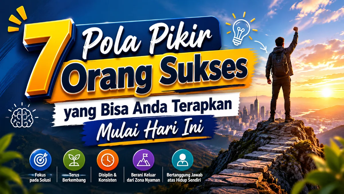 7 Pola Pikir Orang Sukses yang Bisa Anda Terapkan Mulai Hari Ini