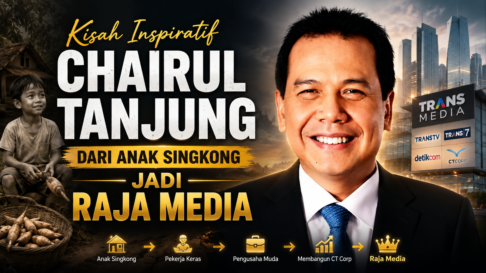 Kisah Inspiratif Chairul Tanjung: Dari Anak Singkong Jadi Raja Media
