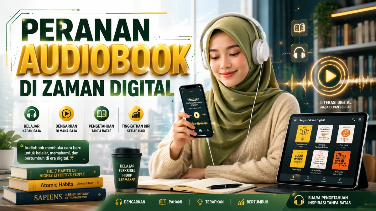 PERANAN AUDIOBOOK DI ZAMAN DIGITAL.