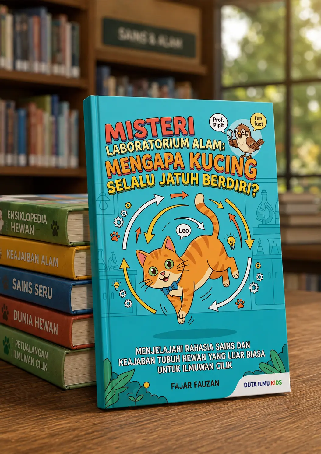 MISTERI LABORATORIUM ALAM: MENGAPA KUCING SELALU JATUH BERDIRI? - Menjelajahi Rahasia Sains dan Keajaiban Tubuh Hewan yang Luar Biasa untuk Ilmuwan Cilik preview 3