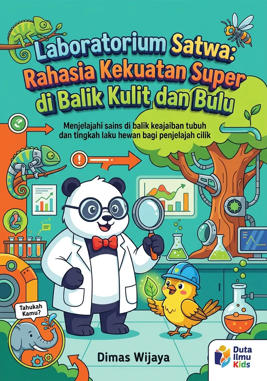 LABORATORIUM SATWA: RAHASIA KEKUATAN SUPER DI BALIK KULIT DAN BULU - Menjelajahi Sains Di Balik Keajaiban Tubuh dan Tingkah Laku Hewan Bagi Penjelajah Cilik