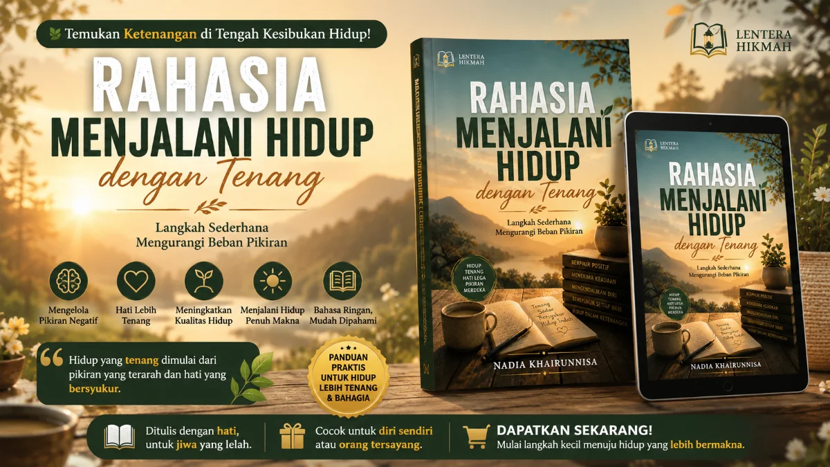 RAHASIA HIDUP TENANG: CARA AMPUH MENGURANGI BEBAN PIKIRAN SETIAP HARI