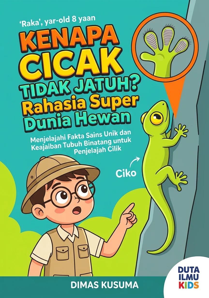 KENAPA CICAK TIDAK JATUH? RAHASIA SUPER DUNIA HEWAN - Menjelajahi Fakta Sains Unik dan Keajaiban Tubuh Binatang untuk Penjelajah Cilik