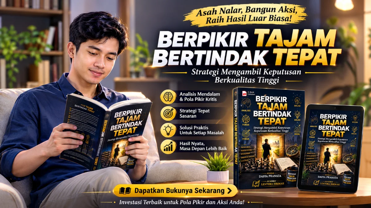 RAHASIA BERPIKIR TAJAM DAN STRATEGI MENGAMBIL KEPUTUSAN BERKUALITAS