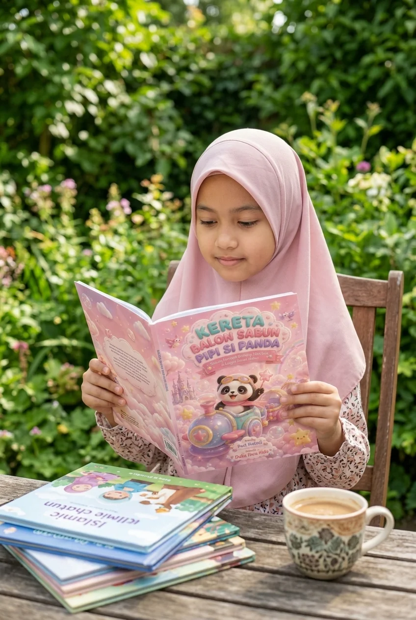 KERETA BALON SABUN PIPI SI PANDA-Terbang Memetik Bintang Gula-Gula di Langit Merah Jambu preview 2