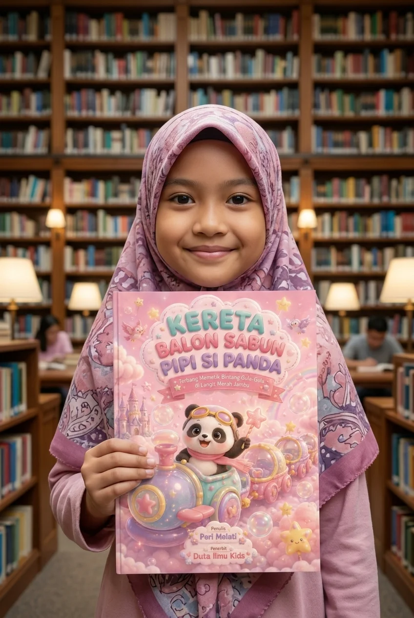 KERETA BALON SABUN PIPI SI PANDA-Terbang Memetik Bintang Gula-Gula di Langit Merah Jambu preview 4