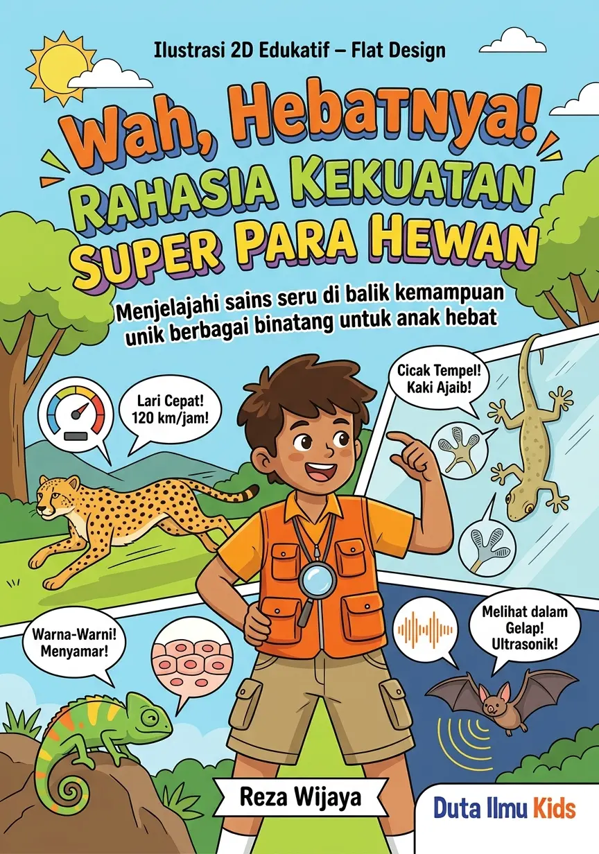 WAH, HEBATNYA! RAHASIA KEKUATAN SUPER PARA HEWAN - Menjelajahi sains seru di balik kemampuan unik berbagai binatang untuk anak hebat