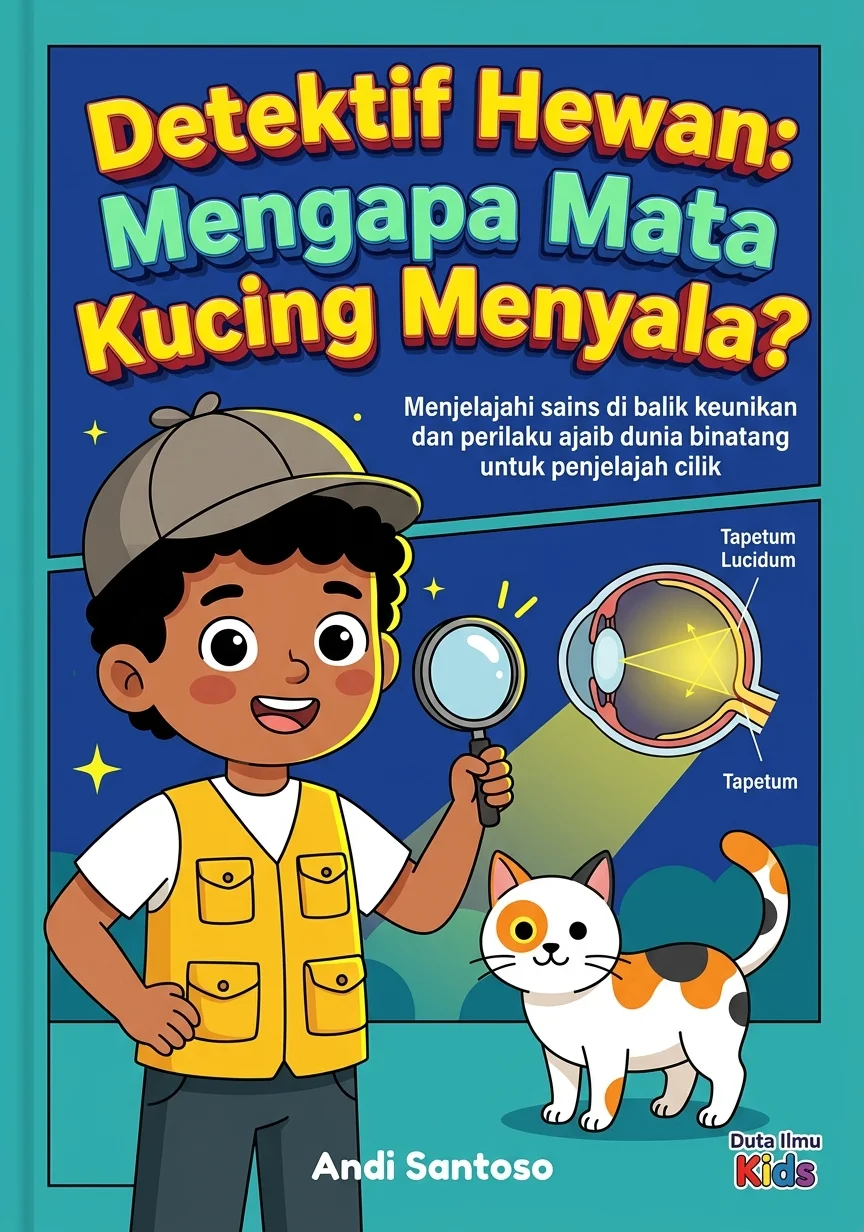 DETEKTIF HEWAN: MENGAPA MATA KUCING MENYALA? - Menjelajahi sains di balik keunikan dan perilaku ajaib dunia binatang untuk penjelajah cilik
