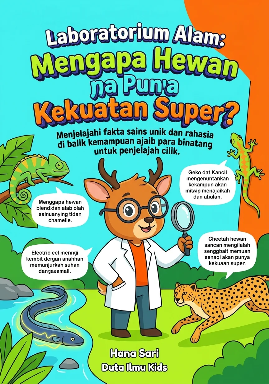LABORATORIUM ALAM: MENGAPA HEWAN PUNYA KEKUATAN SUPER? - Menjelajahi fakta sains unik dan rahasia di balik kemampuan ajaib para binatang untuk penjelajah cilik