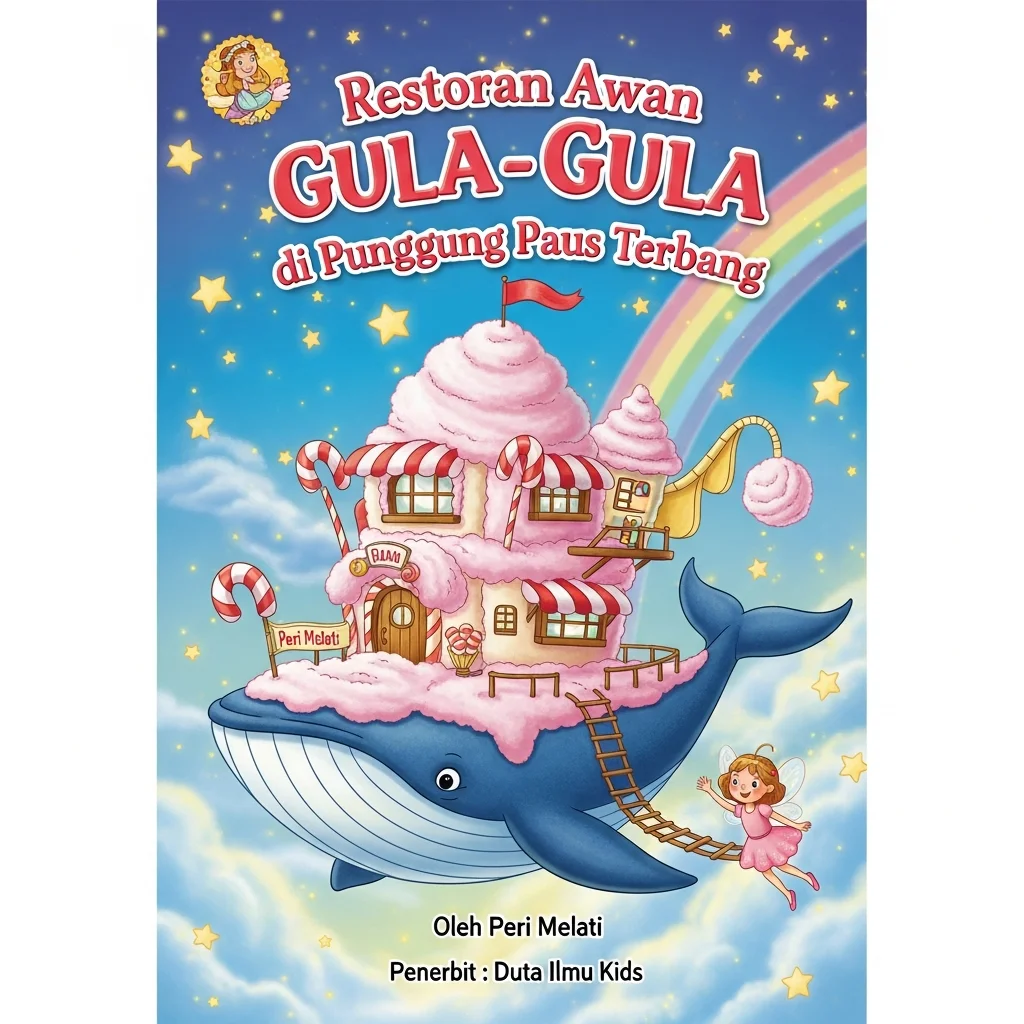RESTORAN AWAN GULA-GULA DI PUNGGUNG PAUS TERBANG-Misi Rahasia Kucing Gembul Mencari Es Krim Bintang yang Bisa Tertawa