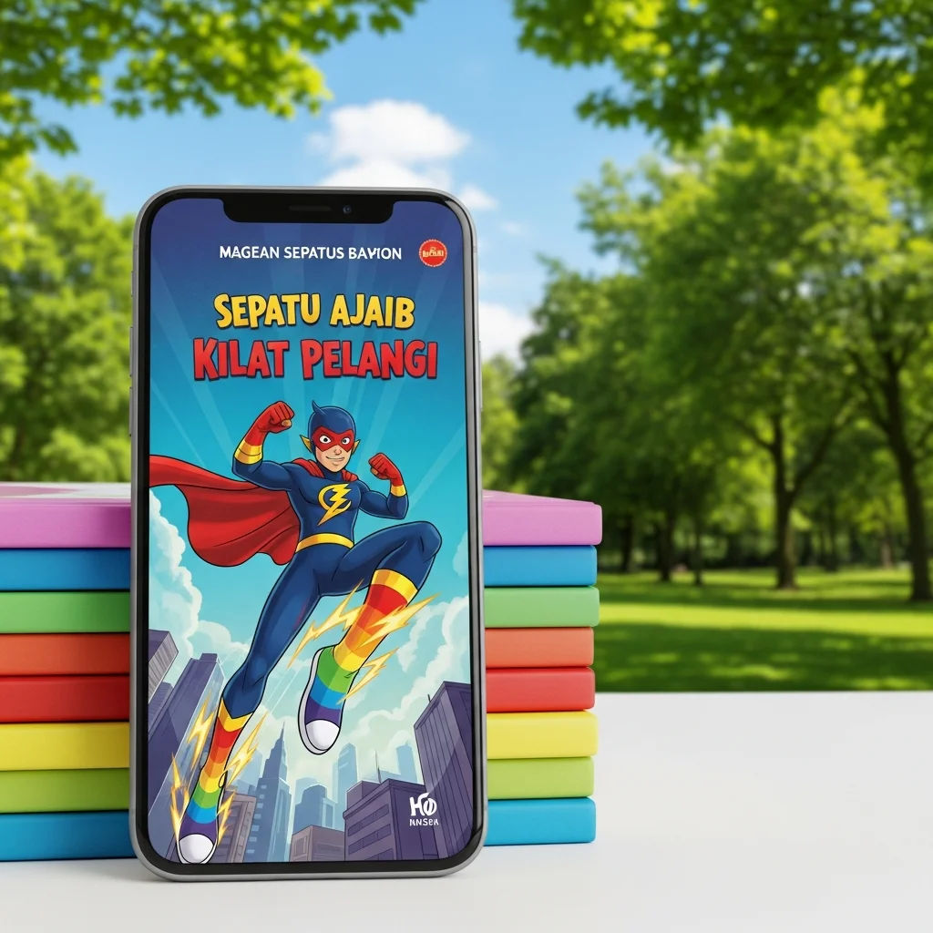 SEPATU AJAIB KILAT PELANGI-Aksi Seru Pahlawan Cilik Menjaga Kota Permen Kapas preview 3