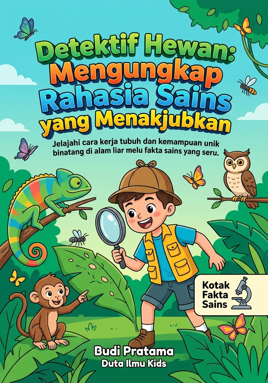 DETEKTIF HEWAN: MENGUNGKAP RAHASIA SAINS YANG MENAKJUBKAN - Jelajahi cara kerja tubuh dan kemampuan unik binatang di alam liar melalui fakta sains yang seru.