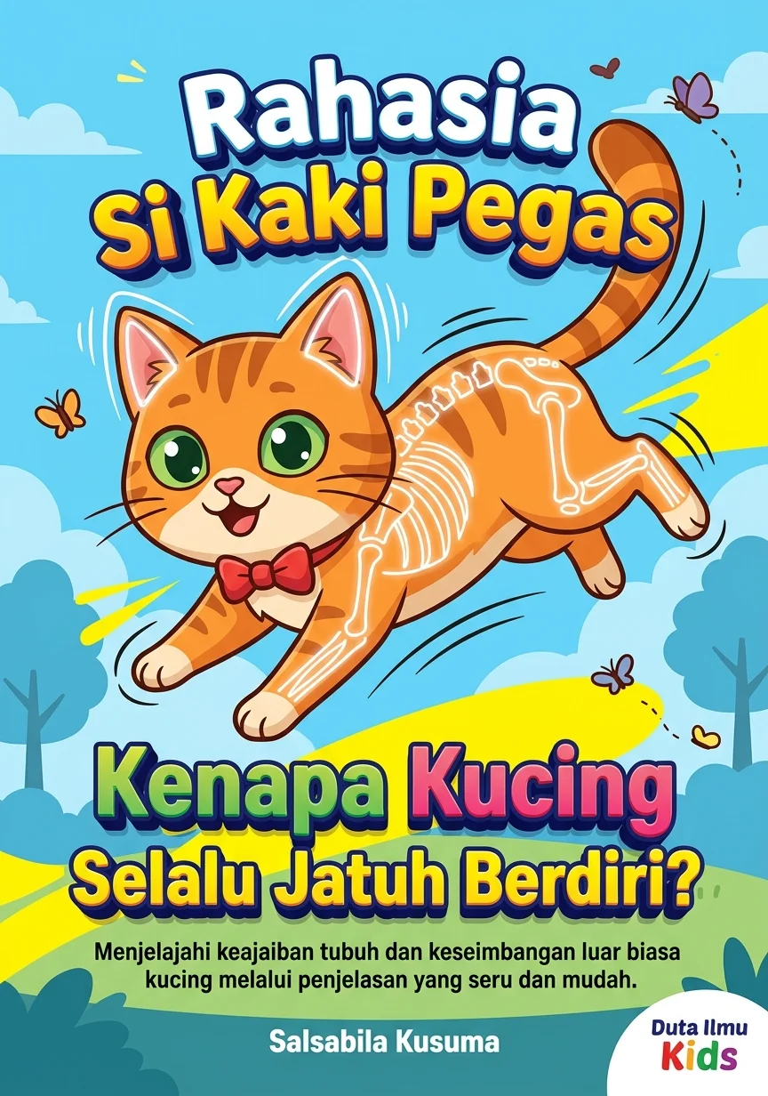 RAHASIA SI KAKI PEGAS: KENAPA KUCING SELALU JATUH BERDIRI? - Menjelajahi keajaiban tubuh dan keseimbangan luar biasa kucing melalui penjelasan yang seru dan mudah.