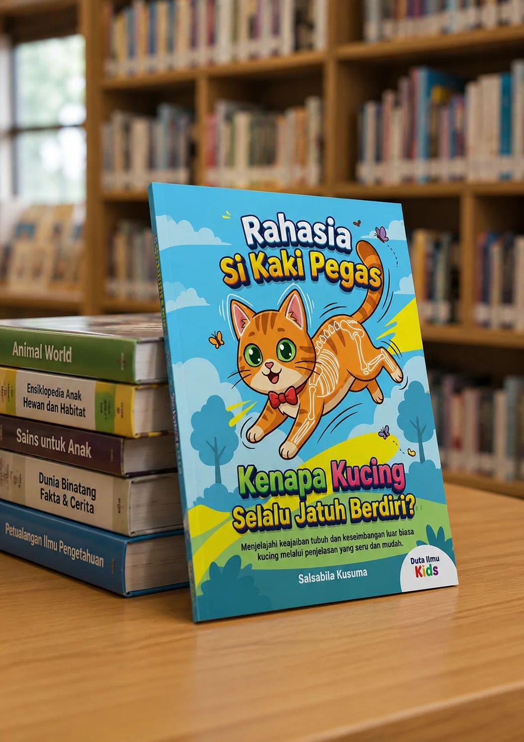 RAHASIA SI KAKI PEGAS: KENAPA KUCING SELALU JATUH BERDIRI? - Menjelajahi keajaiban tubuh dan keseimbangan luar biasa kucing melalui penjelasan yang seru dan mudah. preview 3