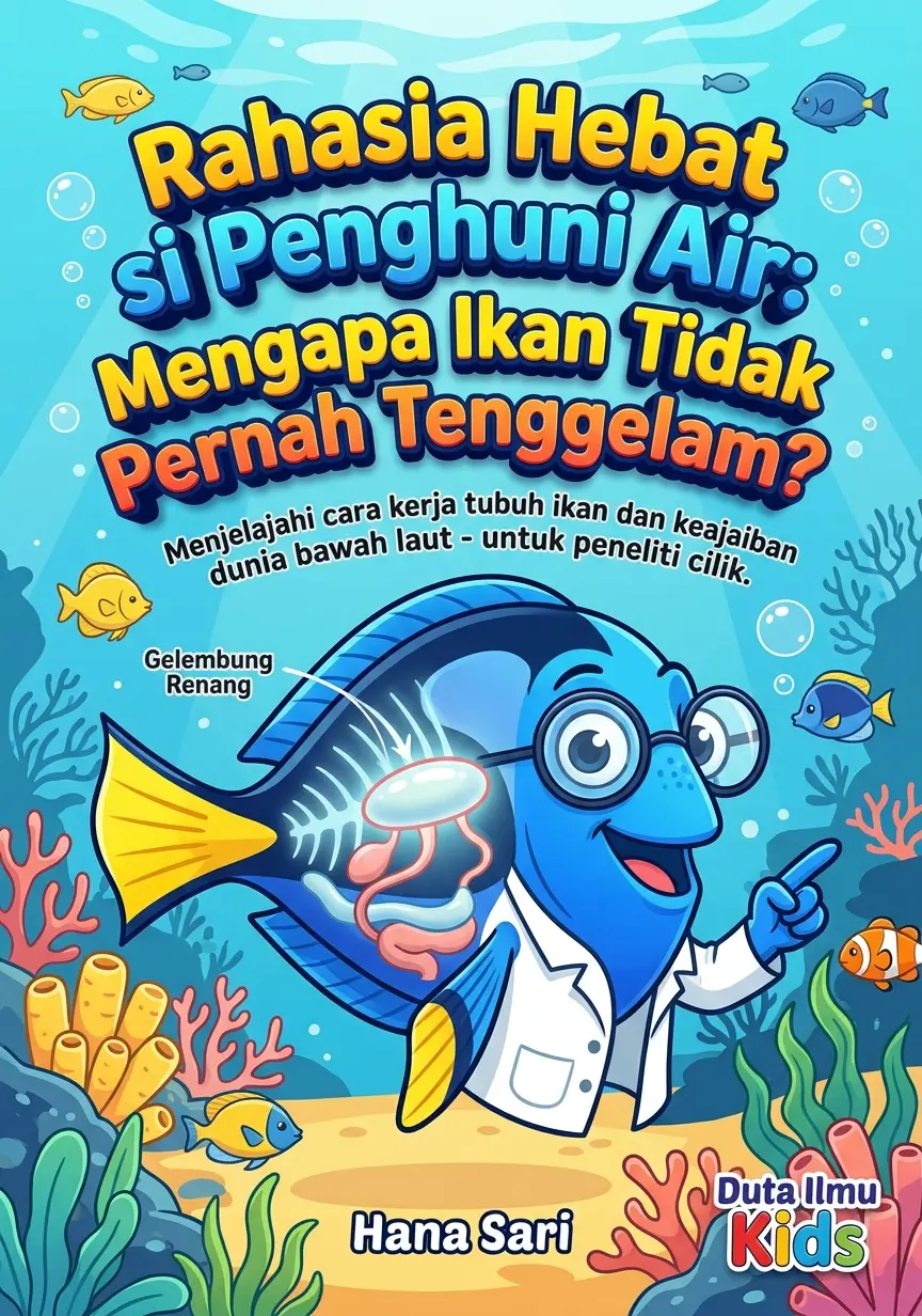RAHASIA HEBAT SI PENGHUNI AIR: MENGAPA IKAN TIDAK PERNAH TENGGELAM? - Menjelajahi cara kerja tubuh ikan dan keajaiban dunia bawah laut untuk peneliti cilik.