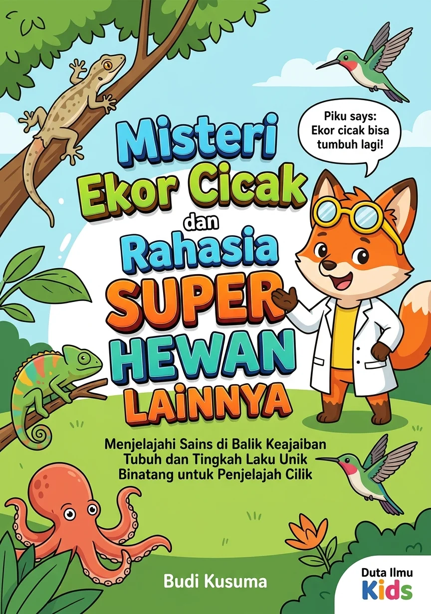 MISTERI EKOR CICAK DAN RAHASIA SUPER HEWAN LAINNYA - Menjelajahi Sains di Balik Keajaiban Tubuh dan Tingkah Laku Unik Binatang untuk Penjelajah Cilik