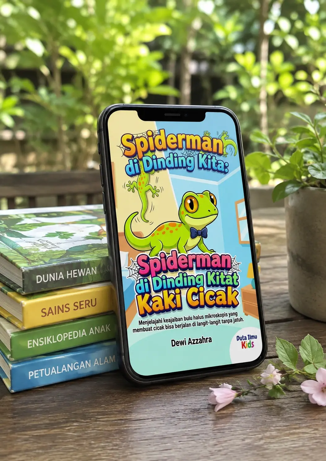 SPIDERMAN DI DINDING KITA: RAHASIA HEBAT KAKI CICAK - Menjelajahi keajaiban bulu halus mikroskopis yang membuat cicak bisa berjalan di langit-langit tanpa jatuh preview 5