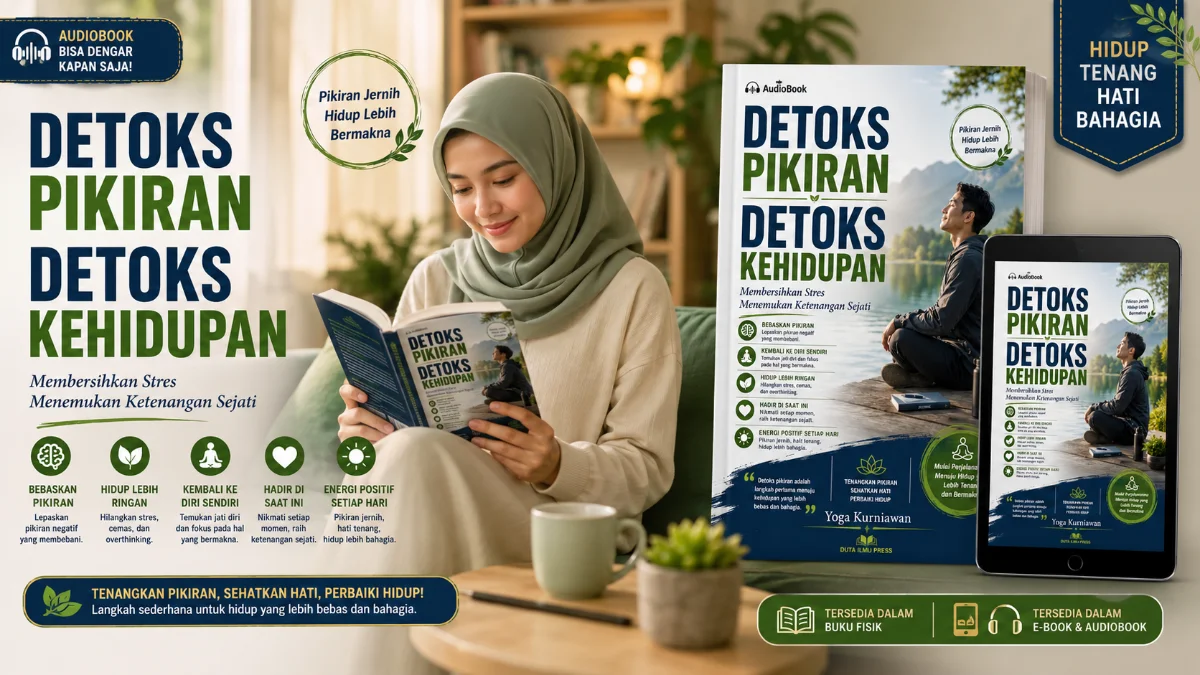 DETOKS PIKIRAN, DETOKS KEHIDUPAN: SENI MEMBERSIHKAN STRES DAN MENEMUKAN KEMBALI KETENANGAN SEJATI DI ERA MODERN