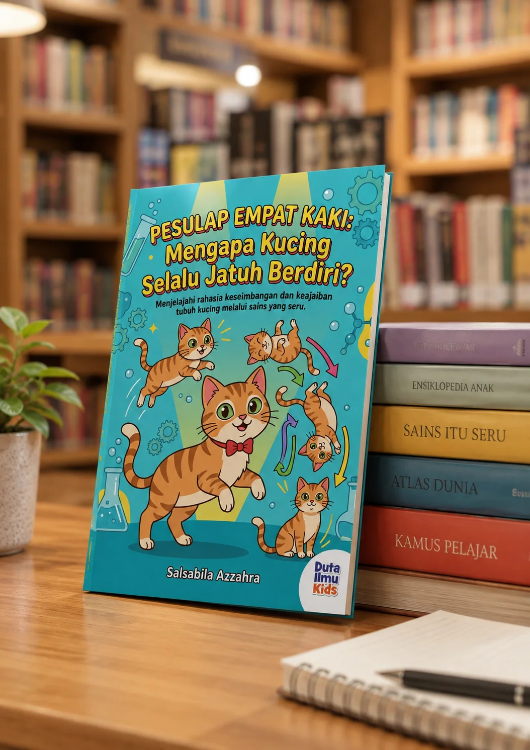 PESULAP EMPAT KAKI: MENGAPA KUCING SELALU JATUH BERDIRI? - Menjelajahi rahasia keseimbangan dan keajaiban tubuh kucing melalui sains yang seru. preview 3