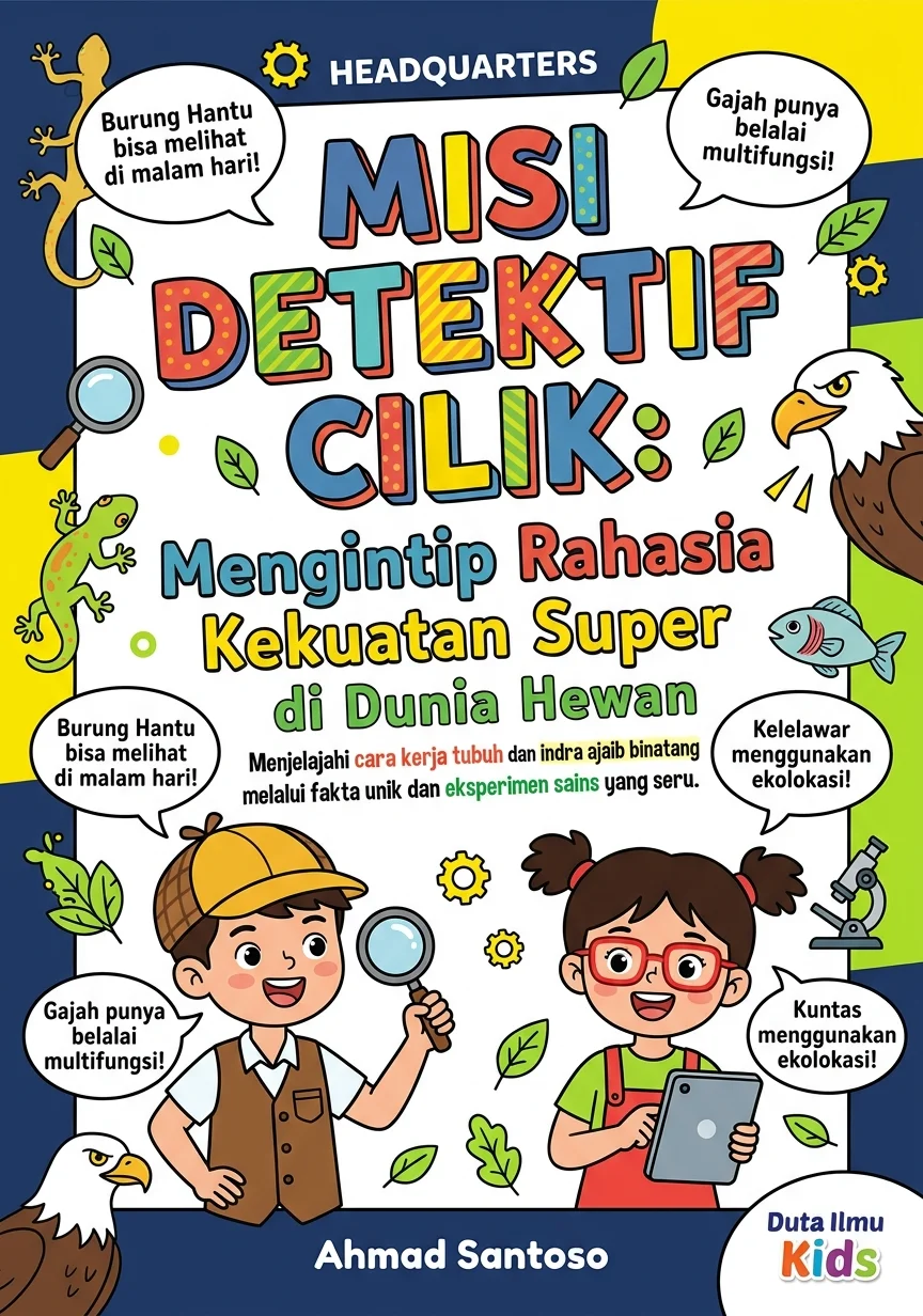 MISI DETEKTIF CILIK: MENGINTIP RAHASIA KEKUATAN SUPER DI DUNIA HEWAN - Menjelajahi cara kerja tubuh dan indra ajaib binatang melalui fakta unik dan eksperimen sains yang seru