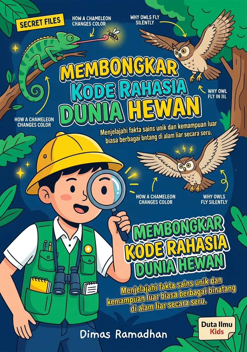 MISI DETEKTIF CILIK: MEMBONGKAR KODE RAHASIA DUNIA HEWAN - Menjelajahi fakta sains unik dan kemampuan luar biasa berbagai binatang di alam liar secara seru