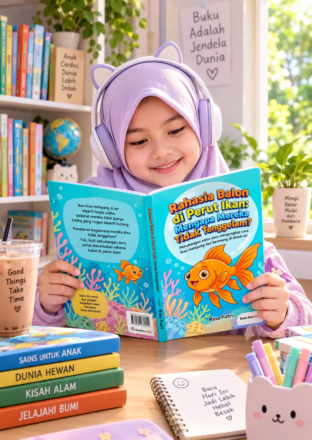 RAHASIA BALON DI PERUT IKAN: MENGAPA MEREKA TIDAK TENGGELAM? - Petualangan sains seru mengungkap cara ikan melayang dan berenang di dalam air preview 4