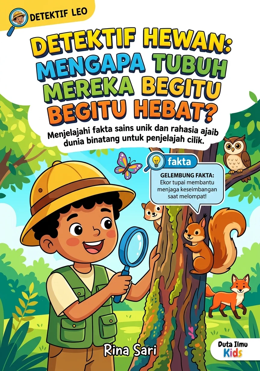 DETEKTIF HEWAN: MENGAPA TUBUH MEREKA BEGITU HEBAT? - Menjelajahi fakta sains unik dan rahasia ajaib dunia binatang untuk penjelajah cilik