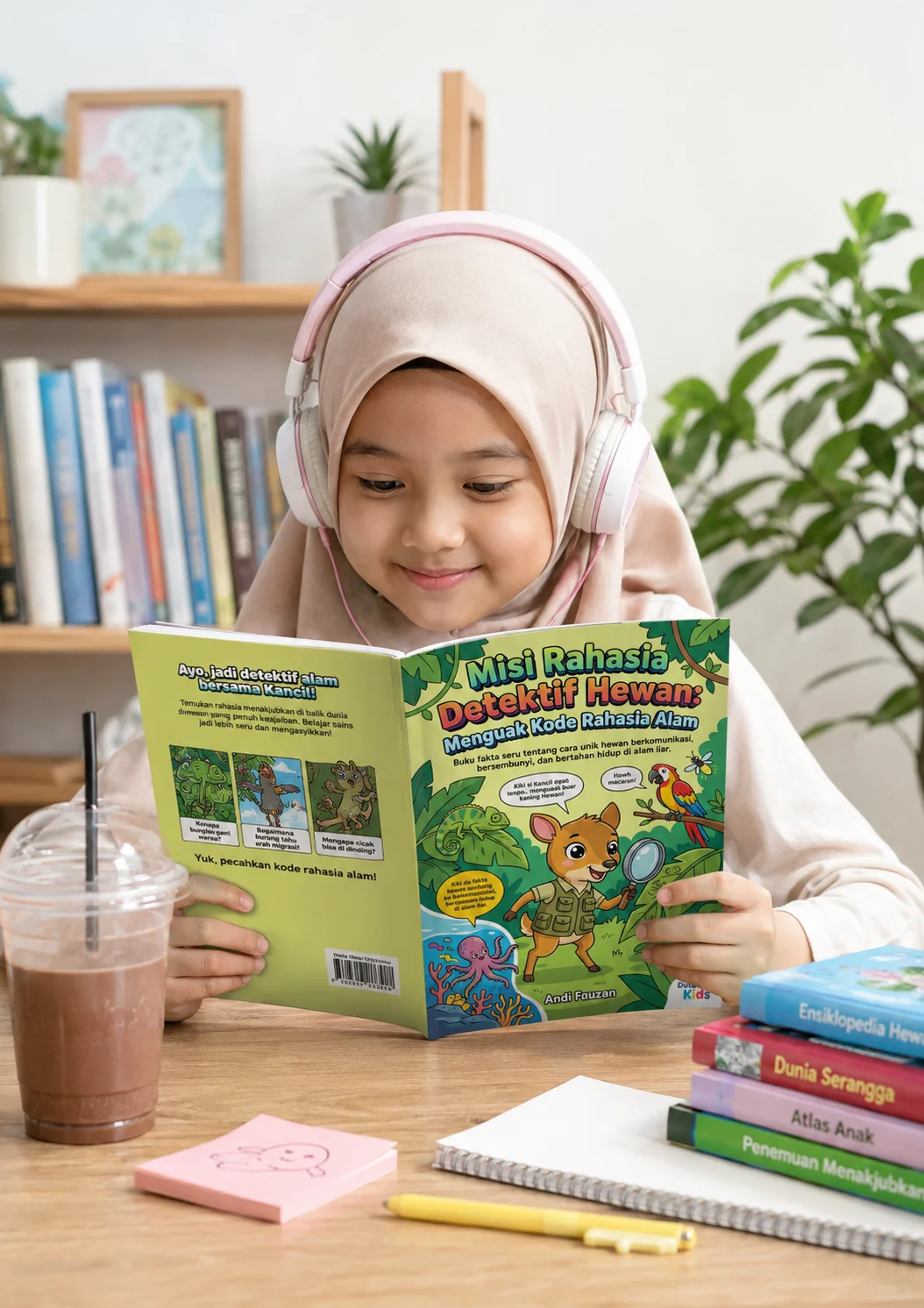 MISI RAHASIA DETEKTIF HEWAN: MENGUAK KODE RAHASIA ALAM - Buku fakta seru tentang cara unik hewan berkomunikasi, bersembunyi, dan bertahan hidup di alam liar preview 4