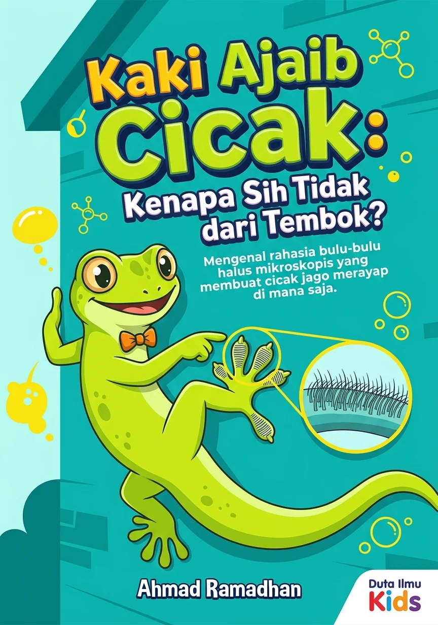 KAKI AJAIB CICAK: KENAPA SIH TIDAK JATUH DARI TEMBOK? - Mengenal rahasia bulu-bulu halus mikroskopis yang membuat cicak jago merayap di mana saja