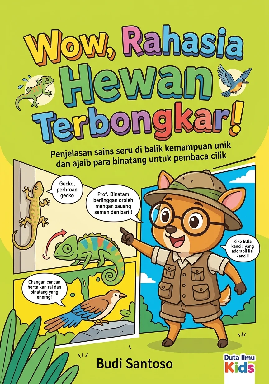 WOW, RAHASIA HEWAN TERBONGKAR! - Penjelasan sains seru di balik kemampuan unik dan ajaib para binatang untuk pembaca cilik