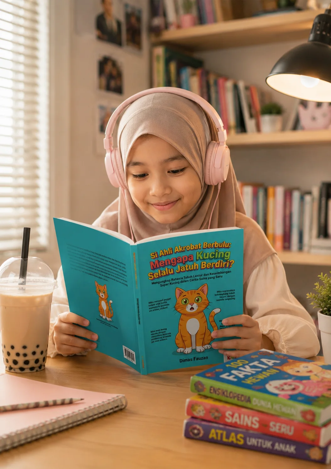 SI AHLI AKROBAT BERBULU: MENGAPA KUCING SELALU JATUH BERDIRI? - Mengungkap Rahasia Tubuh Lentur dan Keseimbangan Super Kucing dalam Cerita Sains yang Seru preview 4
