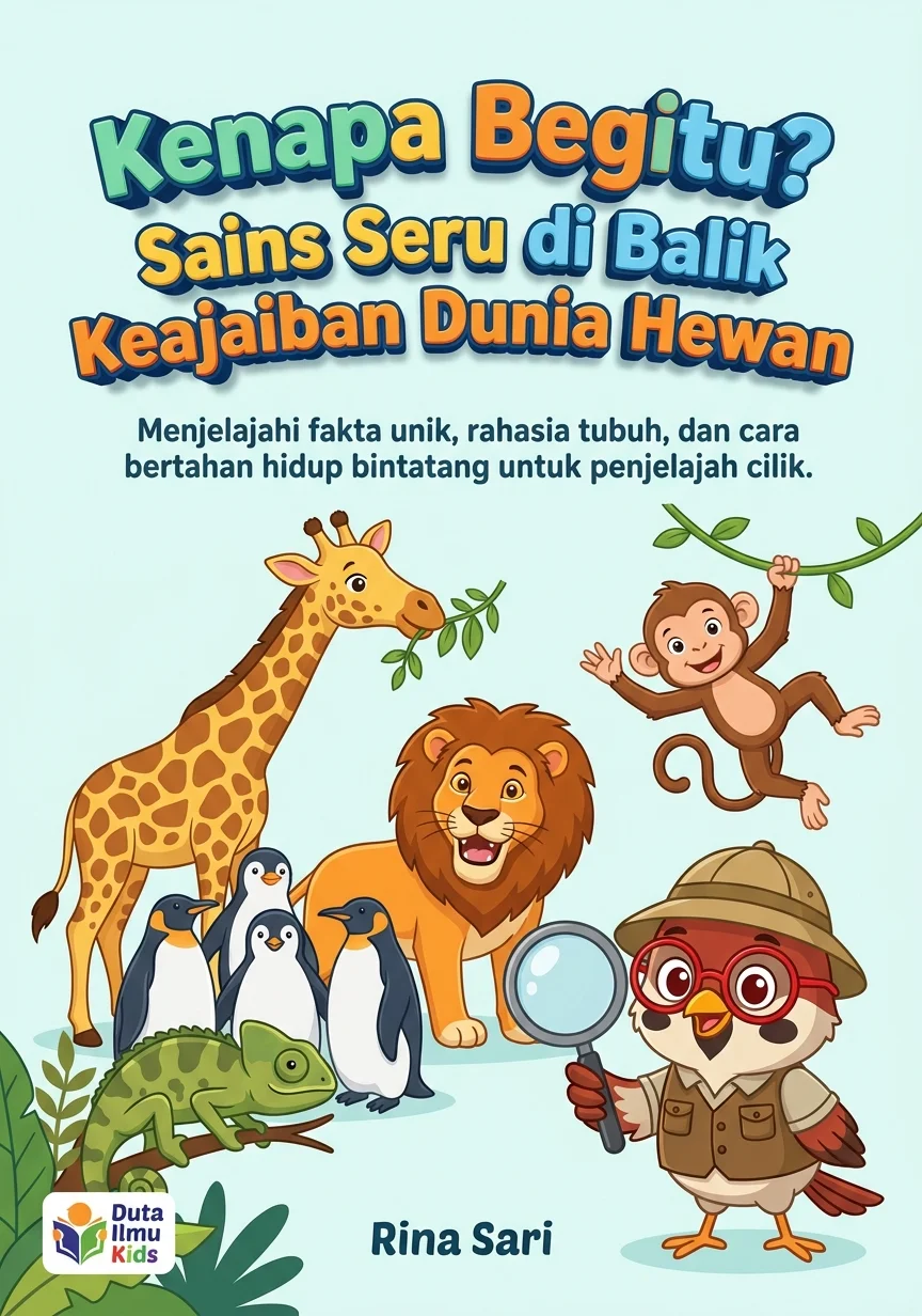 KENAPA BEGITU? SAINS SERU DI BALIK KEAJAIBAN DUNIA HEWAN - Menjelajahi fakta unik, rahasia tubuh, dan cara bertahan hidup binatang untuk penjelajah cilik