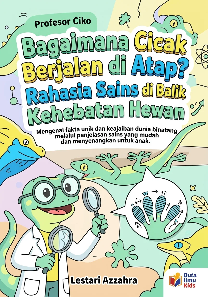 BAGAIMANA CICAK BERJALAN DI ATAP? RAHASIA SAINS DI BALIK KEHEBATAN HEWAN - Mengenal fakta unik dan keajaiban dunia binatang melalui penjelasan sains yang mudah dan menyenangkan untuk anak