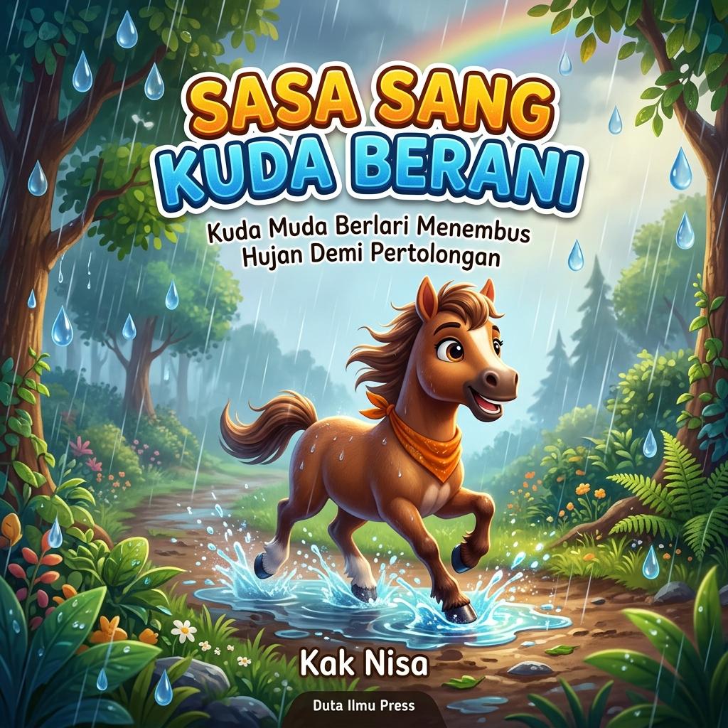 SASA SANG KUDA BERANI Kuda Muda Berlari Menembus Hujan Demi Pertolongan