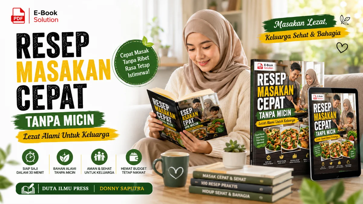 MENGHADIRKAN KELEZATAN ALAMI DI MEJA MAKAN: PANDUAN LENGKAP EBOOK RESEP MASAKAN CEPAT TANPA MICIN UNTUK KELUARGA MODERN