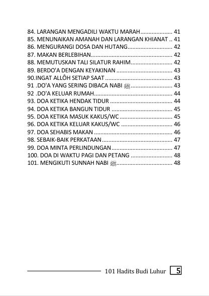 101 Hadits Budi Luhur - Kumpulan Sabda Nabi: Penggugah Jiwa dan Akhlak Mulia preview 4