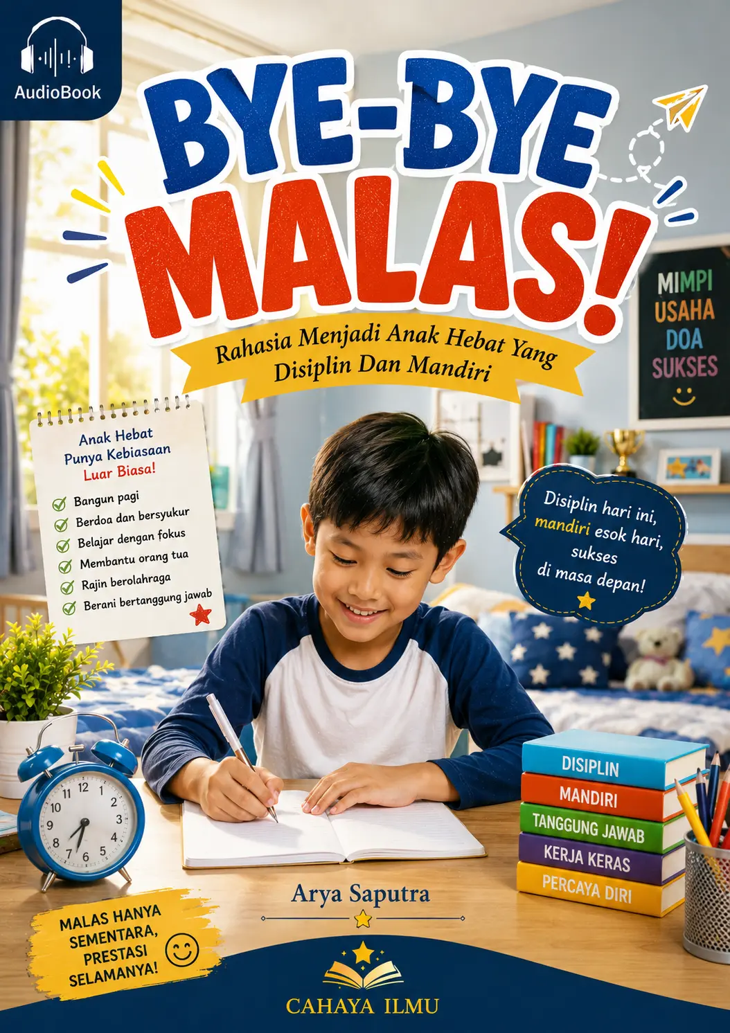 BYE-BYE MALAS!  Rahasia Menjadi Anak Hebat Yang Disiplin Dan Mandiri
