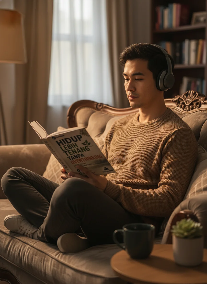 HIDUP LEBIH TENANG TANPA OVERTHINKING Kelola Pikiran Untuk Mental Sehat preview 1