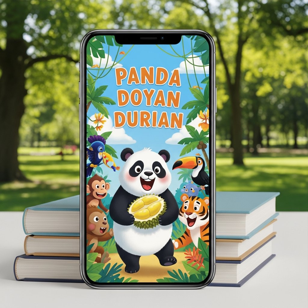 PANDA DOYAN DURIAN Makan Buah Kesukaan preview 1