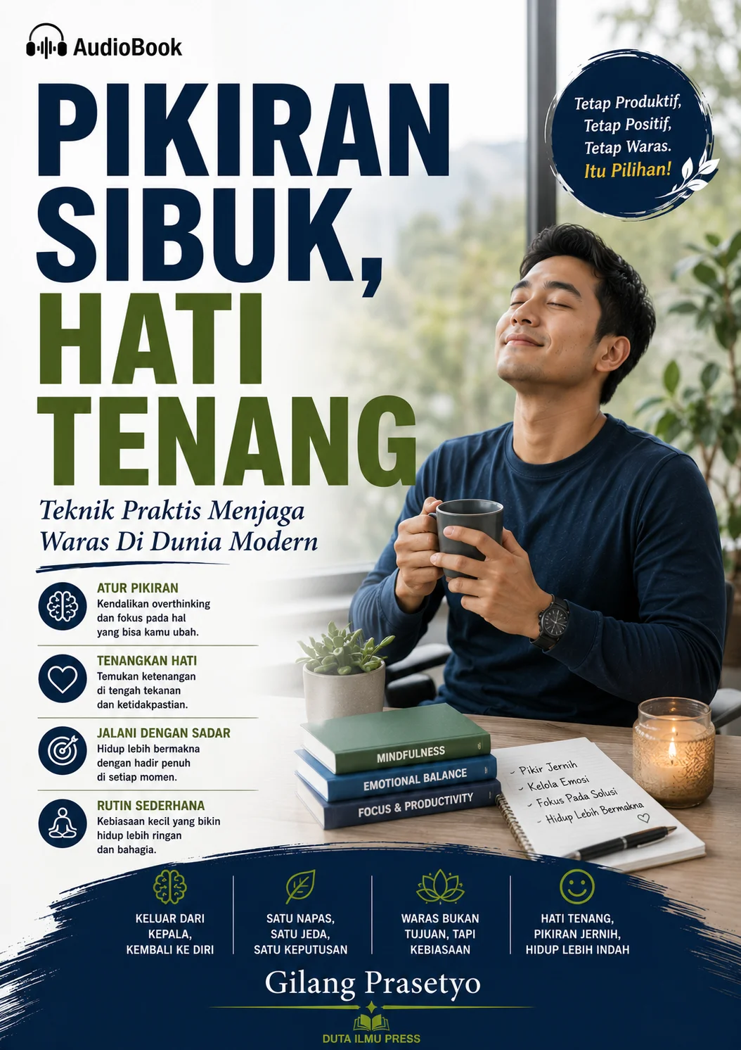 PIKIRAN SIBUK, HATI TENANG Teknik Praktis Menjaga Waras Di Dunia Modern