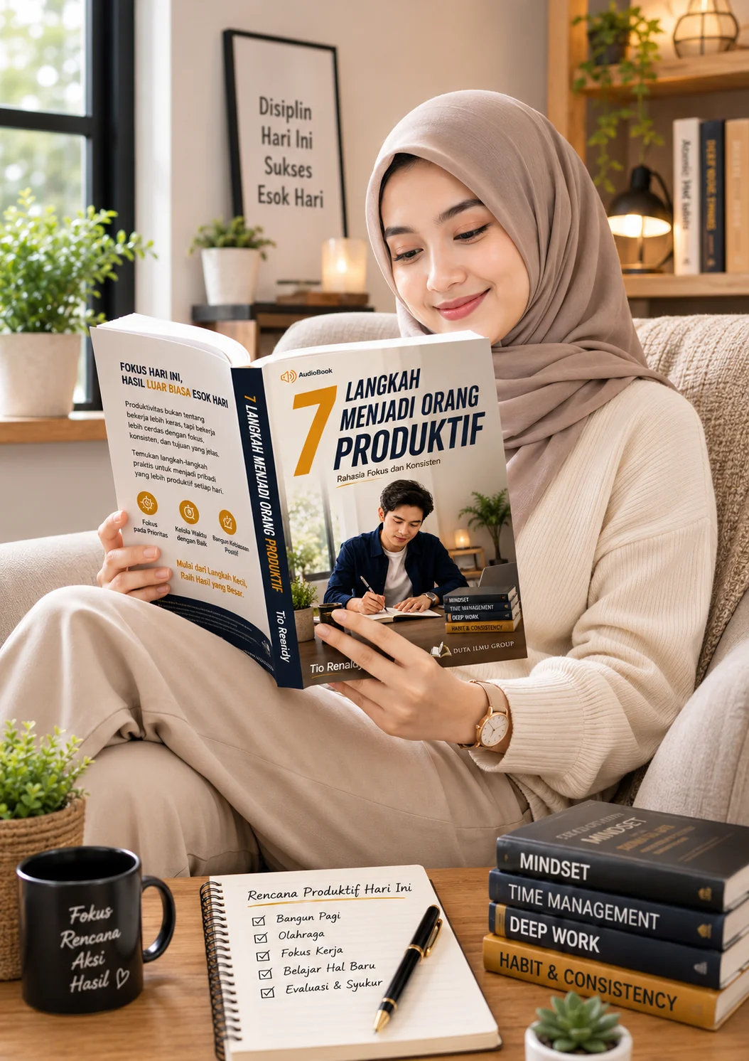7 LANGKAH MENJADI ORANG PRODUKTIF : Rahasia Fokus dan Konsisten. preview 1