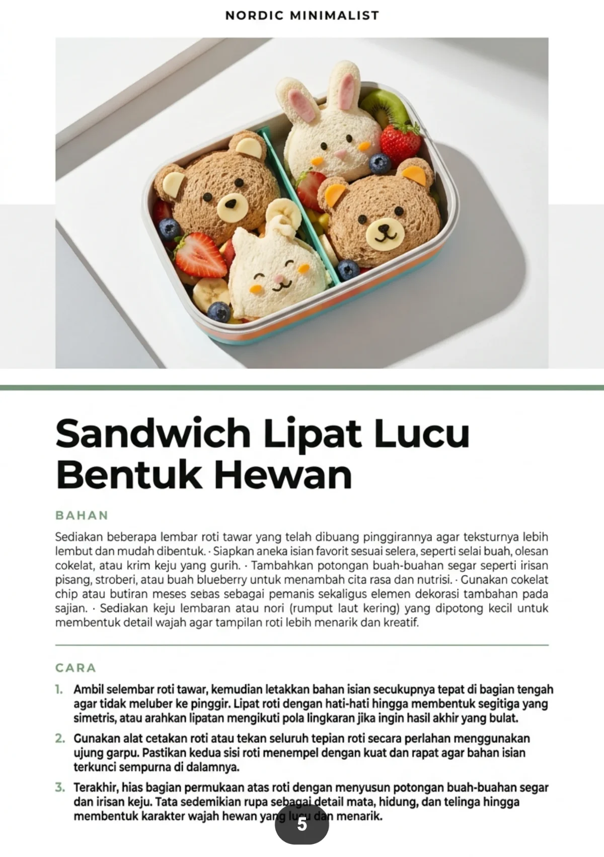 ANEKA RESEP BEKAL SEKOLAH - Menu Kreatif Disukai Anak Anak preview 3