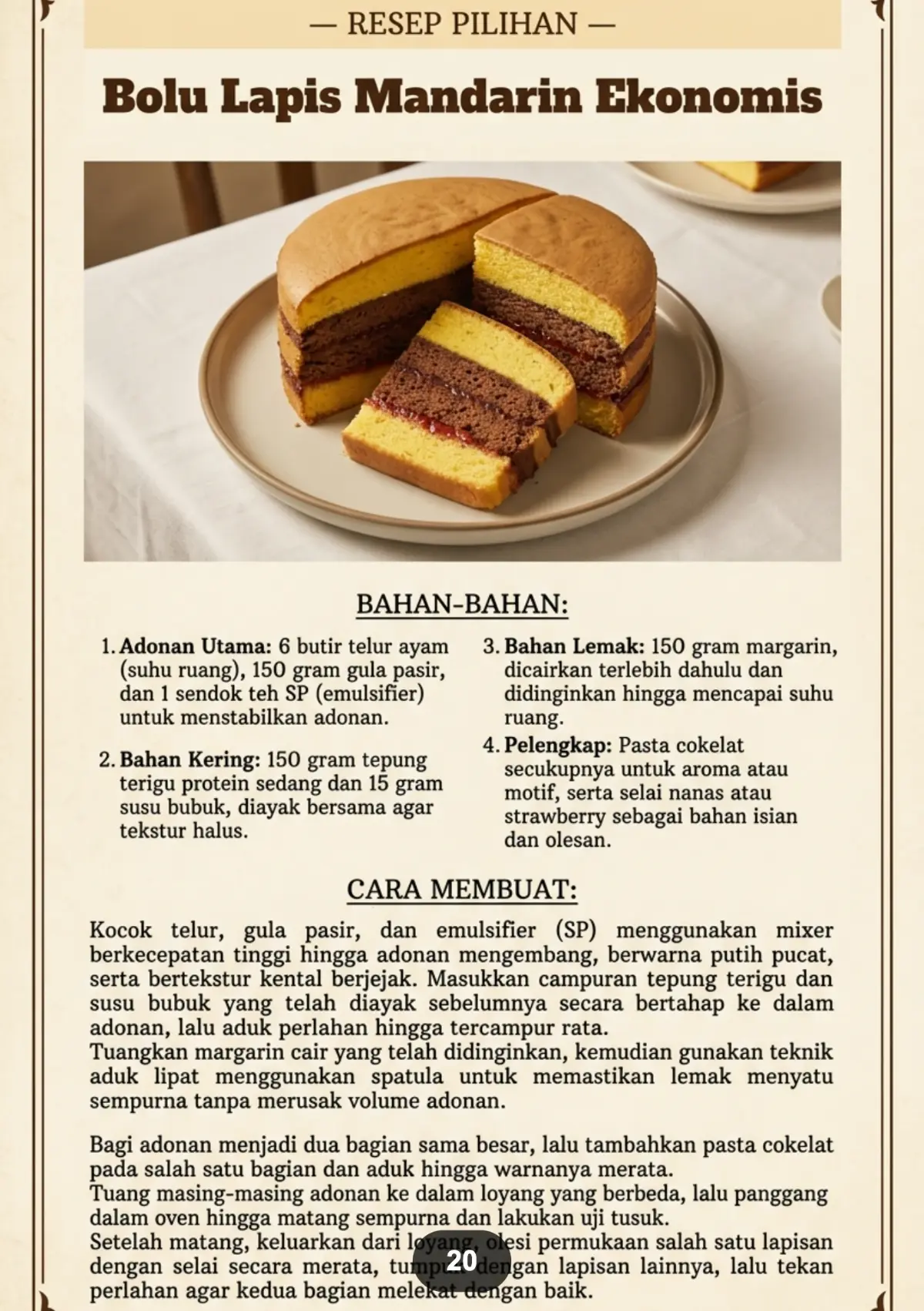 ANEKA RESEP BOLU DAN CAKE - Anti Gagal Untuk Pemula Baking preview 4