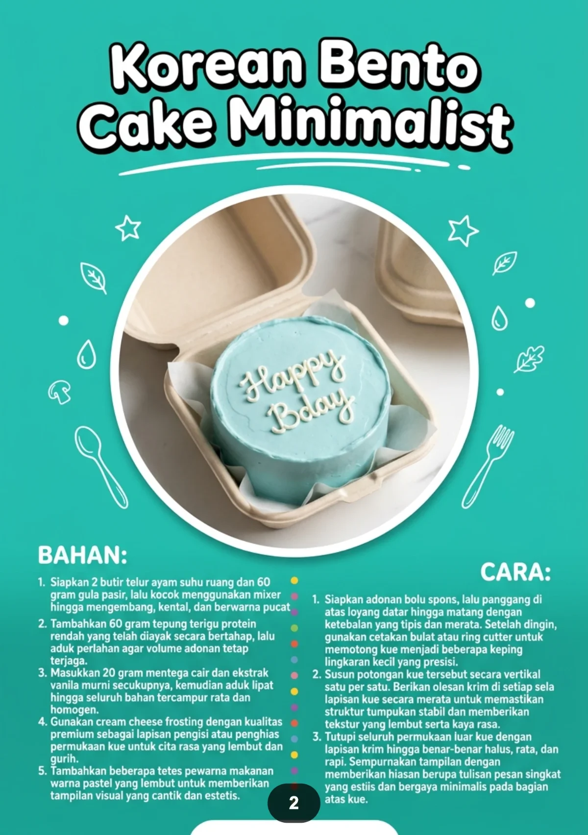 ANEKA RESEP KUE MODERN - Cantik Lembut Cocok Untuk Jualan preview 2