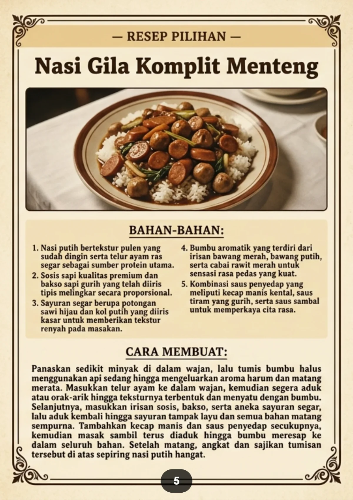 ANEKA RESEP KULINER MALAM - Menu Favorit Penikmat Santapan Malam preview 3