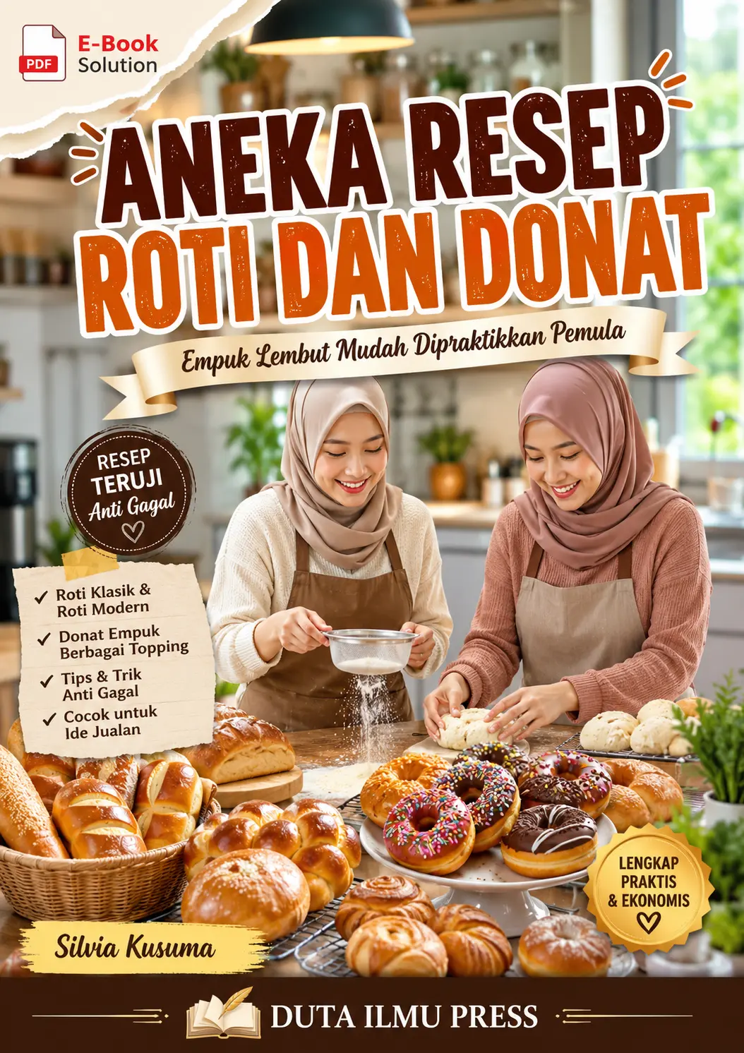 ANEKA RESEP ROTI DAN DONAT - Empuk Lembut Mudah Dipraktikkan Pemula