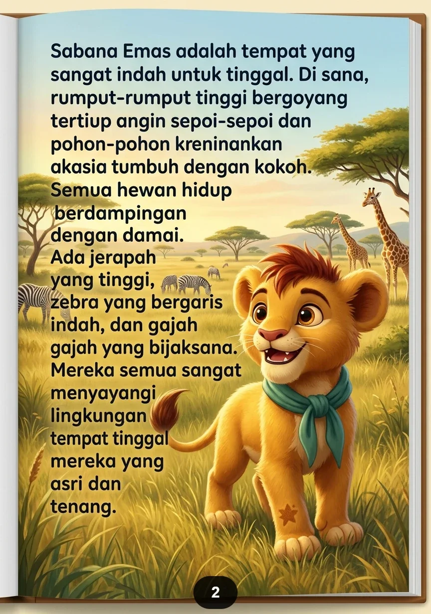 AUMAN PAGI SINGA KECIL Suara Keras Membangunkan Seluruh Sabana preview 2