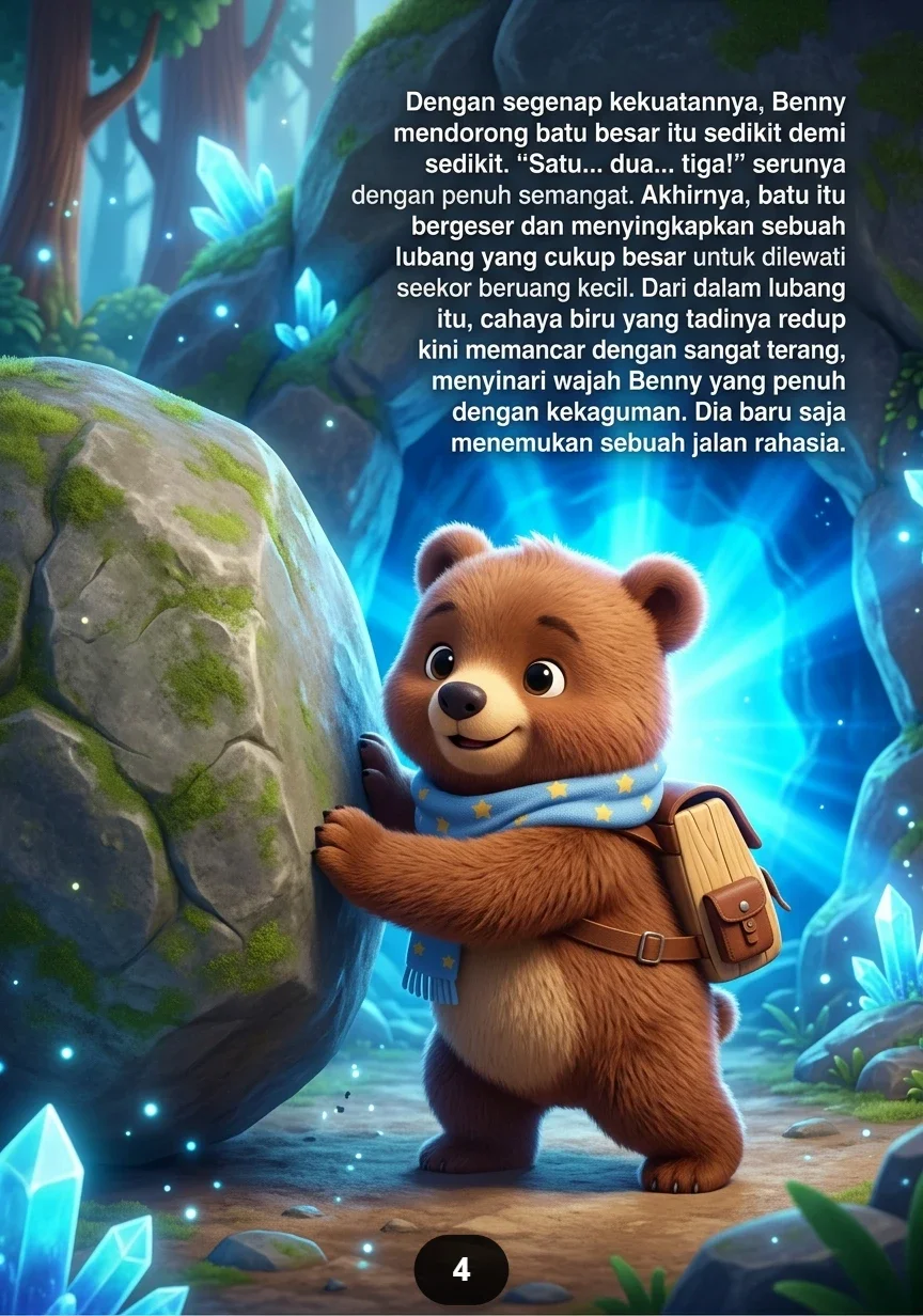 BERUANG DAN GUA BERSINAR Misteri Cahaya di Balik Batu preview 3
