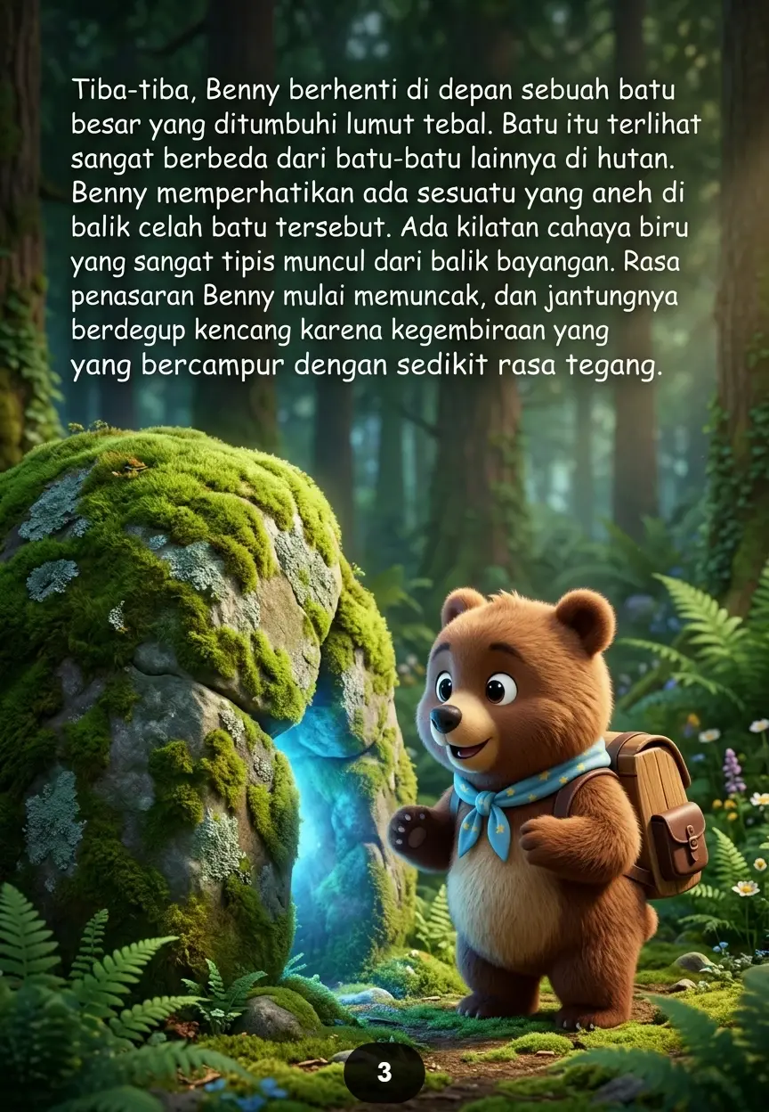 BERUANG DAN GUA BERSINAR Misteri Cahaya di Balik Batu preview 2