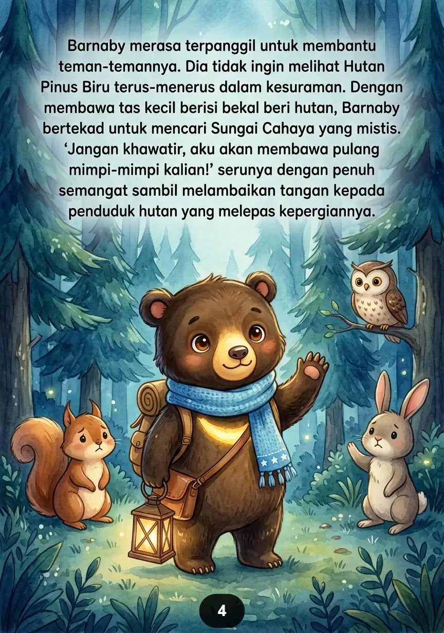 BERUANG DAN SUNGAI CAHAYA Perjalanan Ajaib Menuju Negeri Mimpi preview 3